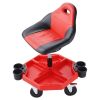 VEVOR Rolling Garage Stool 300LBS Adjustable Mechanic Work Shop Seat w/Casters