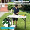 Folding Cleaning Sink Faucet Cutting Camping Table with Sprayer