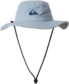 Quiksilver Men's Bushmaster Sun Protection Floppy Visor Bucket Hat (Color: Ashley Blue, size: xl)