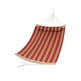 Outdoor Hammock with Detachable Pillow (Color: Red)